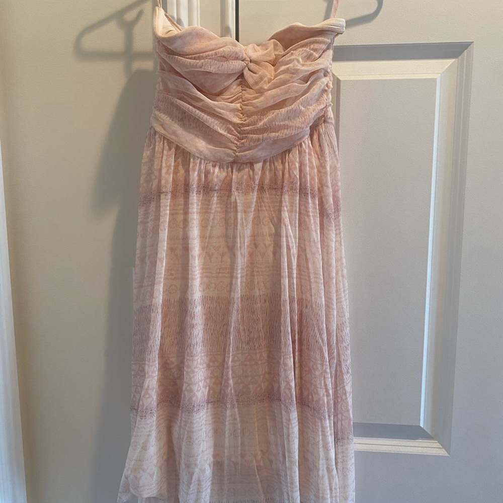 Free people pink watercolor tube dress - Picture 2 of 2